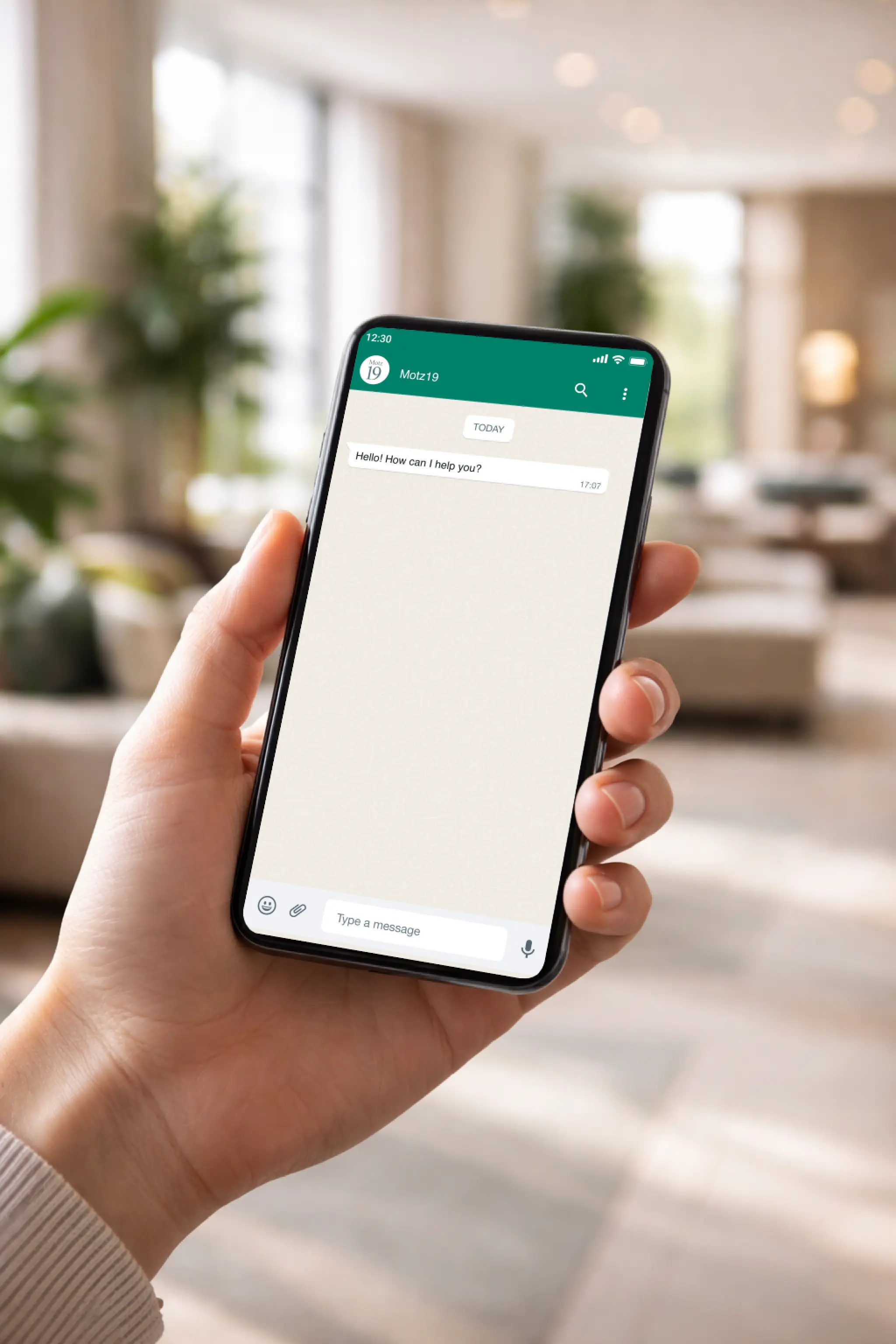 WhatsApp support on mobile